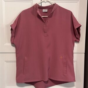 Dusty Rose Short Sleeve Scrub Top & Pants by Luna